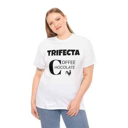 Funny Unisex Heavy Cotton Tee, "Trifecta of "C"s", Rude Adult Unique Novelty Gift, Naughty Gag T-shirt Present, Fun Divorcee