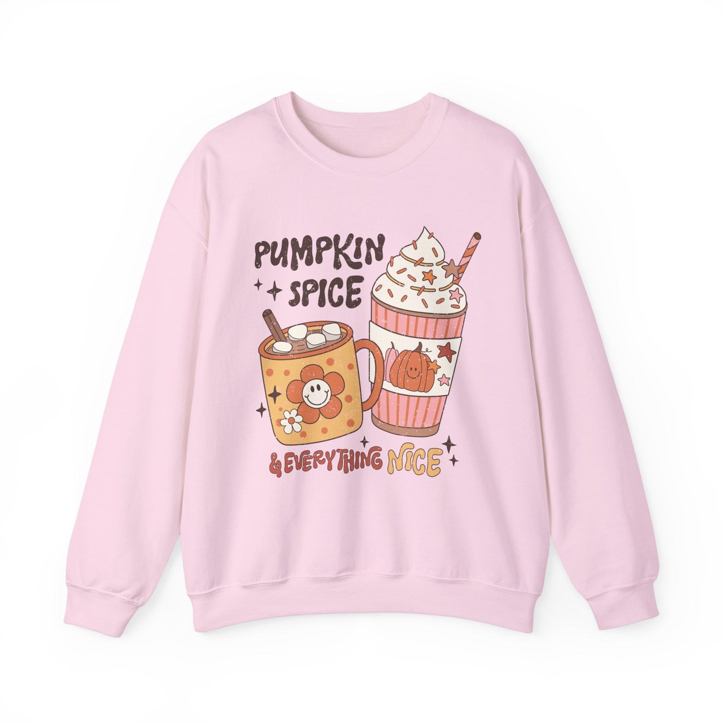 Pumpkin Spice and Everything Nice Sweatshirt Hot Chocolate Sweater Pumpkin Spice Sweater Fall Coffee Sweat Retro Fall Latte Autumn Apparel