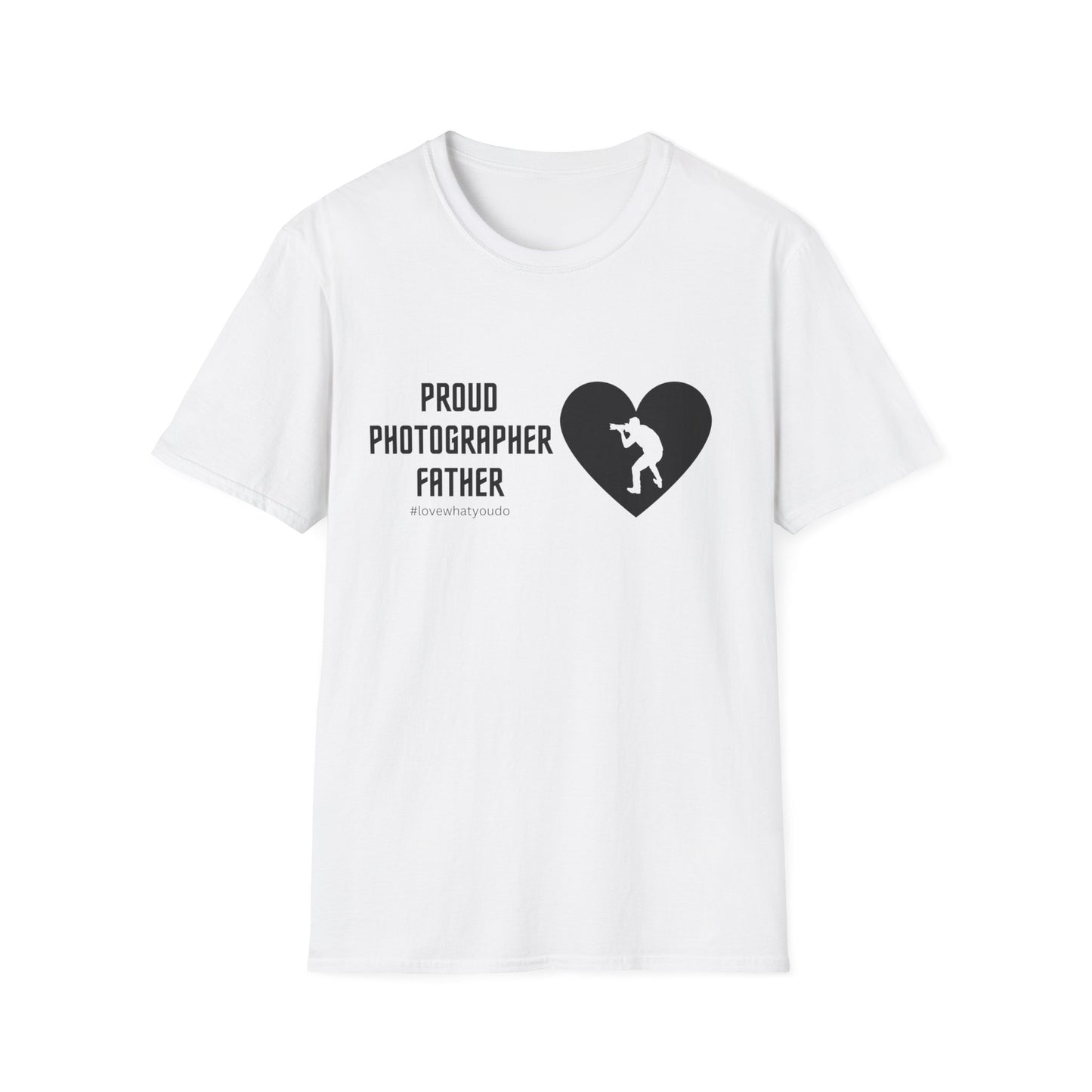 Dad's Profession T-shirt, "Proud Photographer Father",Father's Day Gift,Unique Men's Apparel,Novelty Love Appreciation Tee