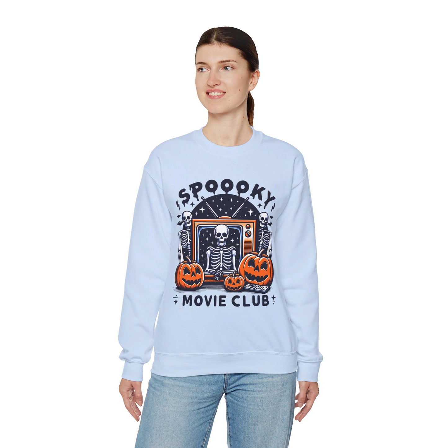 Spooky Movie Club Sweatshirt Spooky Season Sweater Horror Movie Addict Sweatshirt Halloween Sweater Horror Movie Fan Club Gift Scary Movie