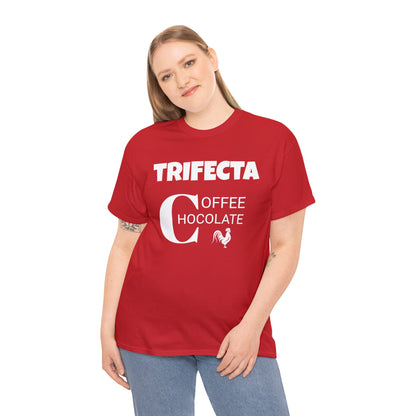 Funny Unisex Heavy Cotton Tee, "Trifecta of "C"s", Rude Adult Unique Novelty Gift, Naughty Gag T-shirt Present, Fun Divorcee