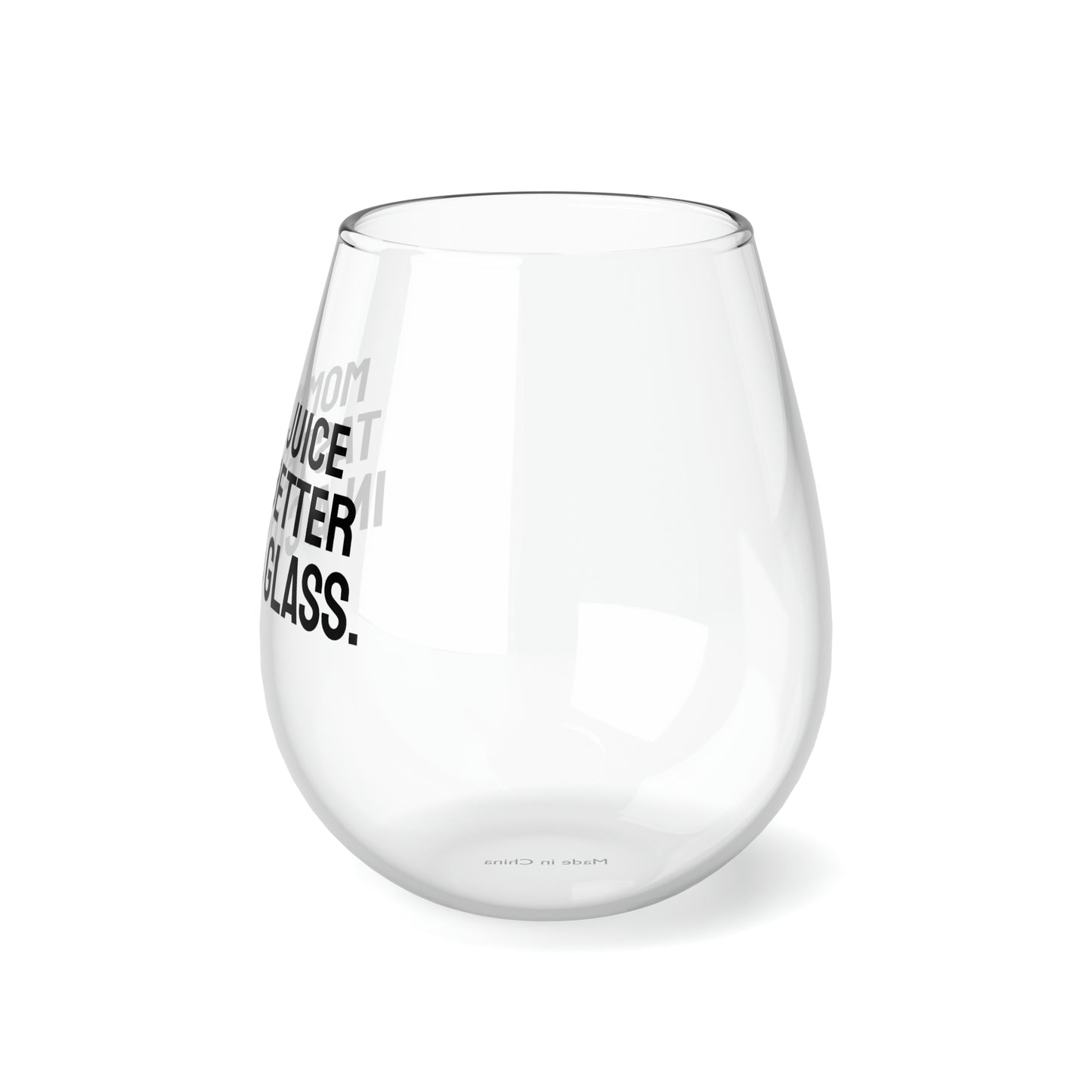 Funny Mother's Stemless Wine Glass, "Mommy juice tastes...", Mother's Day Gift, Best Present for Mom,Christmas, Birthday, Unique Novelty Bar