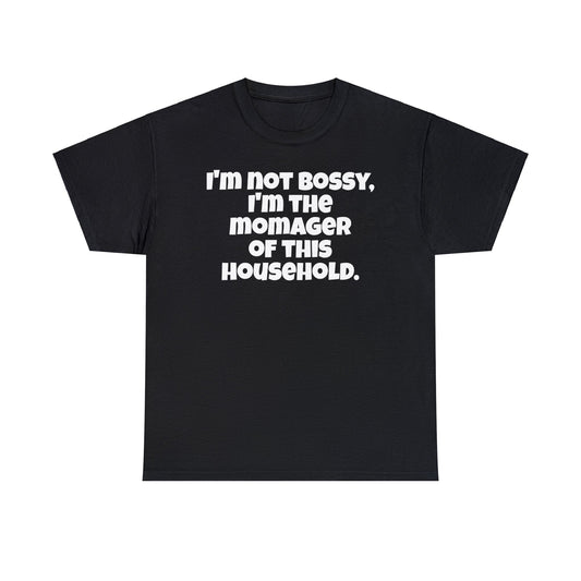 Funny Mom's Unisex Heavy Cotton Tee,"I'm not bossy...",Mother's Day Gift, T-shirt for Her,Ladies Adult Unique Novelty Present