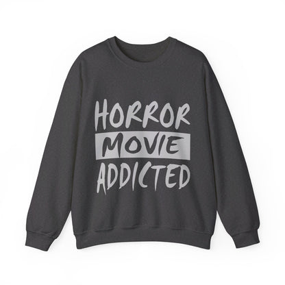 Horror Movie Addicted Sweatshirt Scary Movie Sweater Horror Movie Addict Sweatshirt Halloween Sweater Horror Movie Fan Club Gift Horror Fans