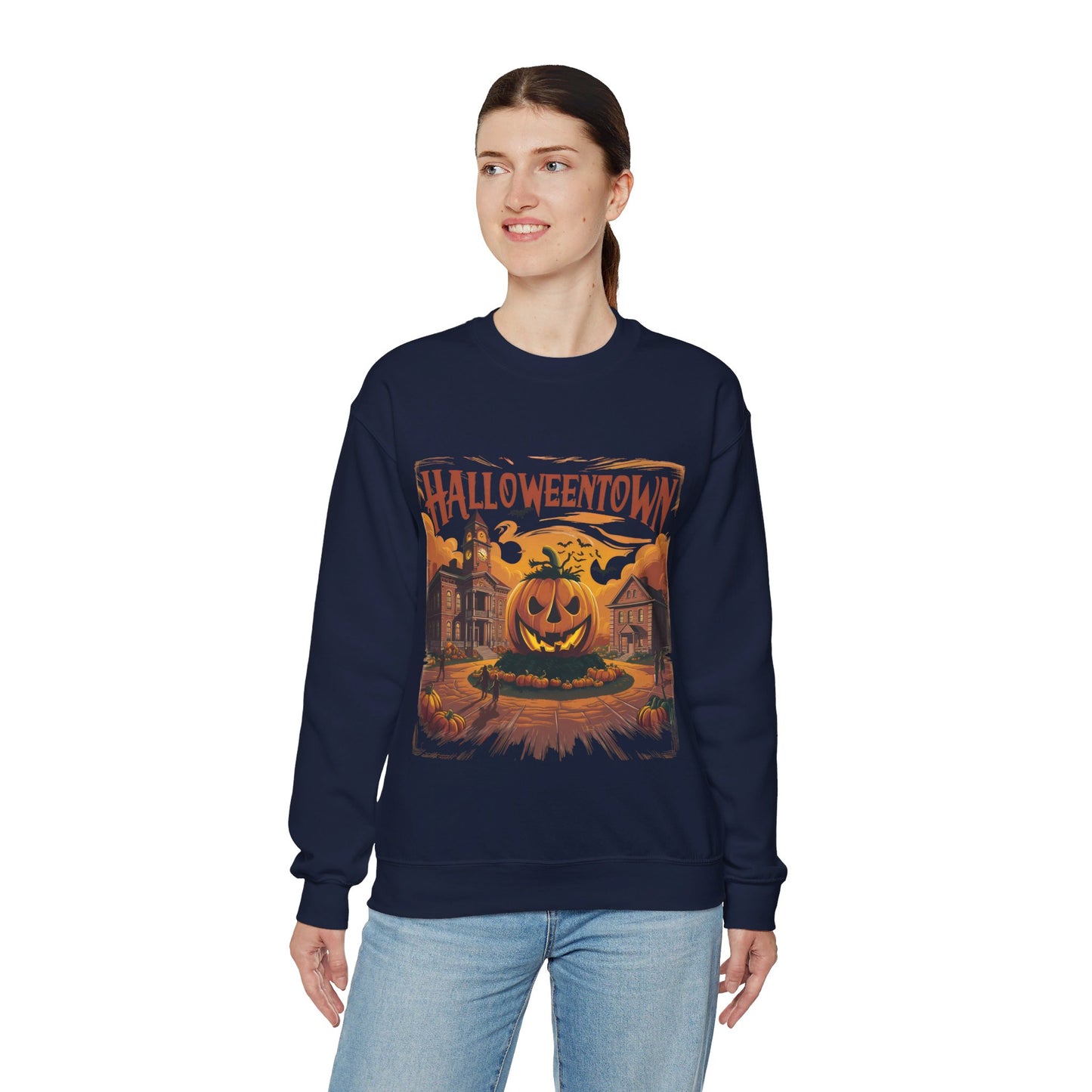 Halloweentown Sweatshirt Halloweentown University Sweater Fall Sweatshirt Vintage Halloween Crewneck Pullover Sweater Spooky Season Pumpkin