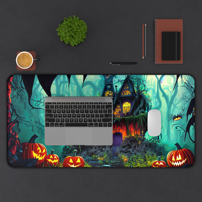 Retro Halloween Desk Mat Creepy Spiders Office Desk Accessory Whimsigoth Mouse Pad Spooky Pumpkins Desk Pad XL Gaming Mousepad Unique Gift