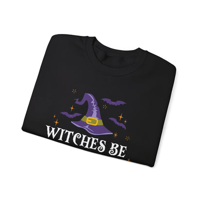 Witches be Trippin Sweatshirt Halloween Witch Sweater Funny Halloween Sweatshirt Witchy Halloween Outfit Salem Witch Apparel Spooky Season