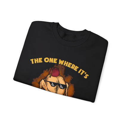 The One Where It's Thanksgiving Sweatshirt Funny Thanksgiving Friends Turkey Sweat Friends Turkey Thanksgiving Sweater Friendsgiving Gift