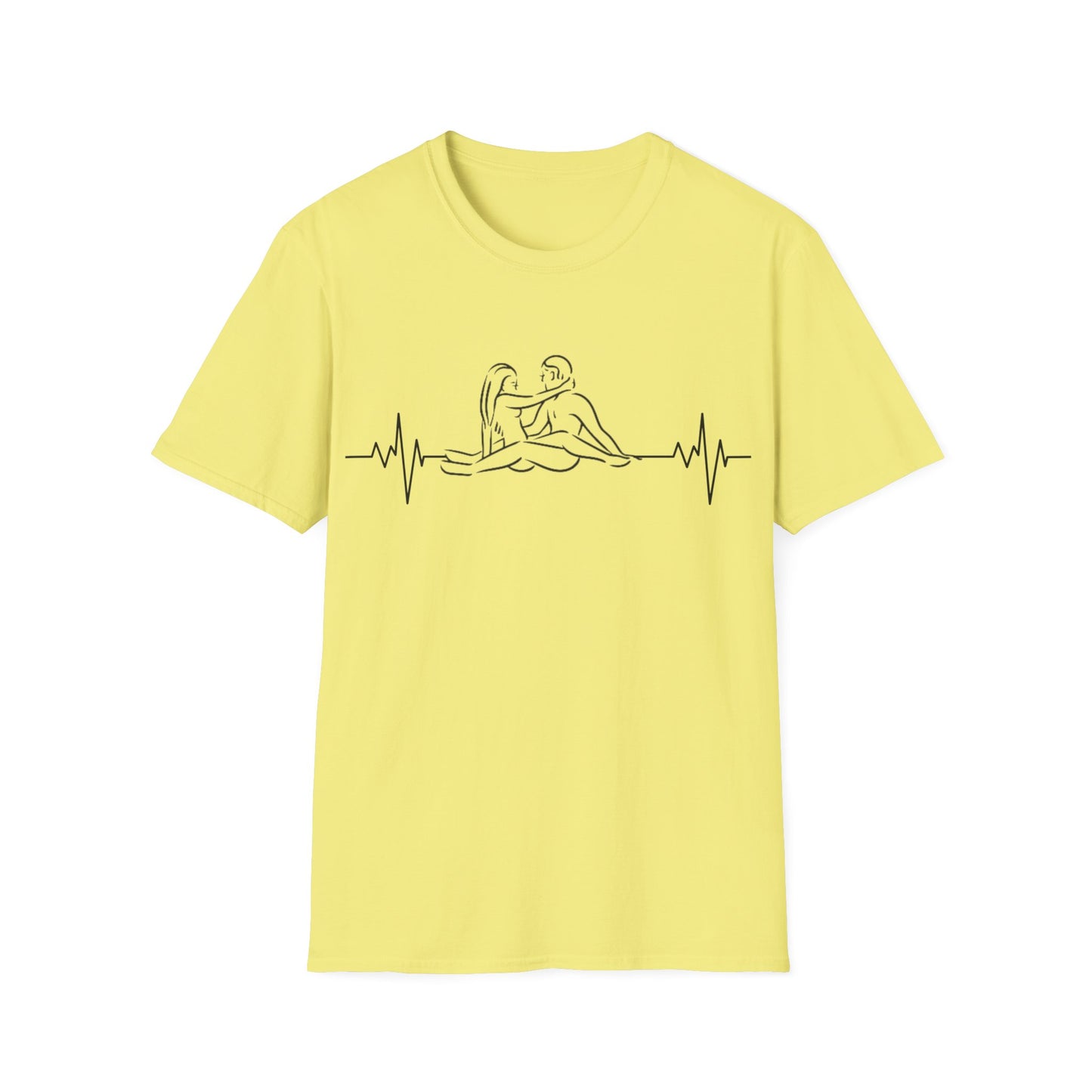 Unisex Heartbeat Kama Sutra T Shirt, Favorite Sexual Pose No.13,Erotic Sexual Desire Couples Gift,Naughty Kinky Adult T-shirt