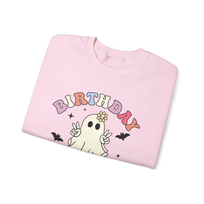 Birthday Ghoul Sweatshirt Funny Halloween Birthday Sweater Retro Halloween Ghost Sweatshirt Spooky Season Groovy Halloween Birthday Party