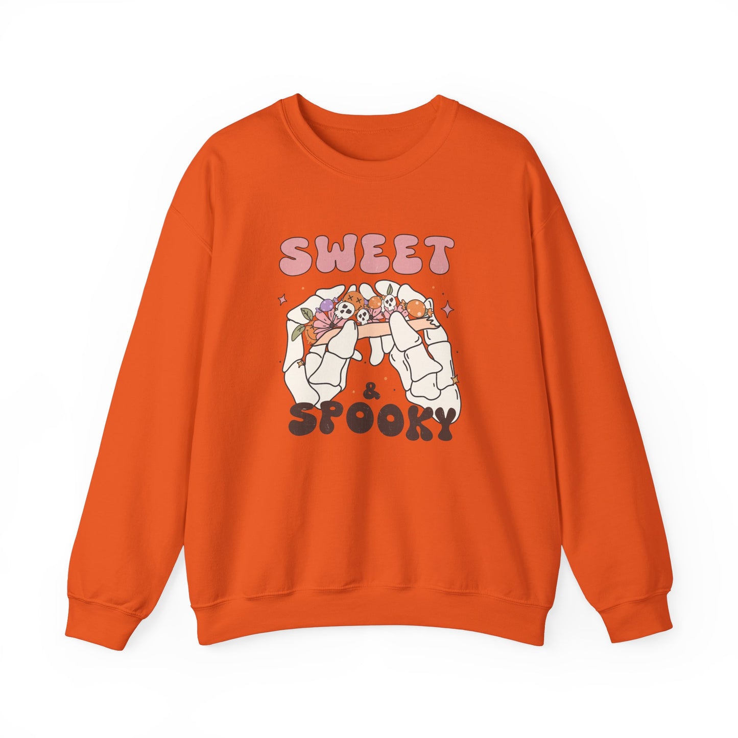 Sweet and Spooky Sweatshirt Retro Halloween Crewneck Groovy Fall Sweater Vintage Halloween Apparel Cool Funky Unique Novelty Women Gift Girl