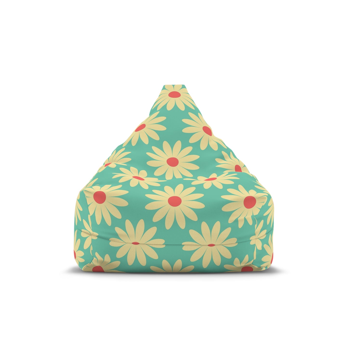 Flower Power Bean Bag Chair Cover Retro Groovy Beanbag Daisy Pastel Home Decor 70s Hippie Dorm Bedroom Living Room Furniture Games Room Gift