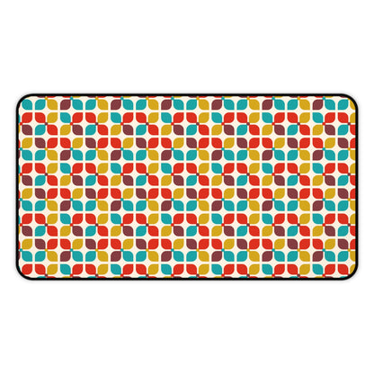 Mid Century Modern Desk Mat 1960s Boho Chic Office Desk Accessories Retro Vintage Mouse Pad Funky Groovy Hippie Desk Pad Unique Gift Idea