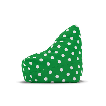 Green Polka Dot Bean Bag Chair Cover Fun Whimsy Aesthetic Home Decor Funky Groovy Teens Dorm Adult Bedroom Gaming Room Chair Furniture Gift