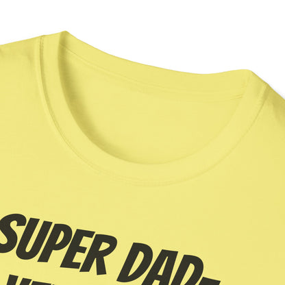 Funny Dad's Mens Softstyle T-shirt, "Super Dad-venturer", Father's Day Gift, Adult Humorous Unique Novelty Apparel Present