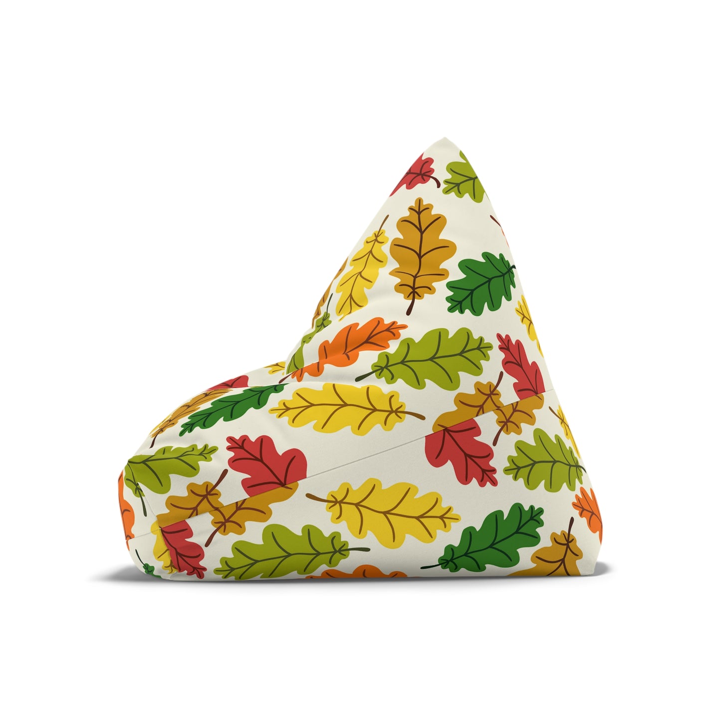 Funky Hippie Groovy Autumn Leaves Bean Bag Chair Cover Retro Home Decor Aesthetic Gift Teens Bedroom Living Room Furniture Gaming Beanbag