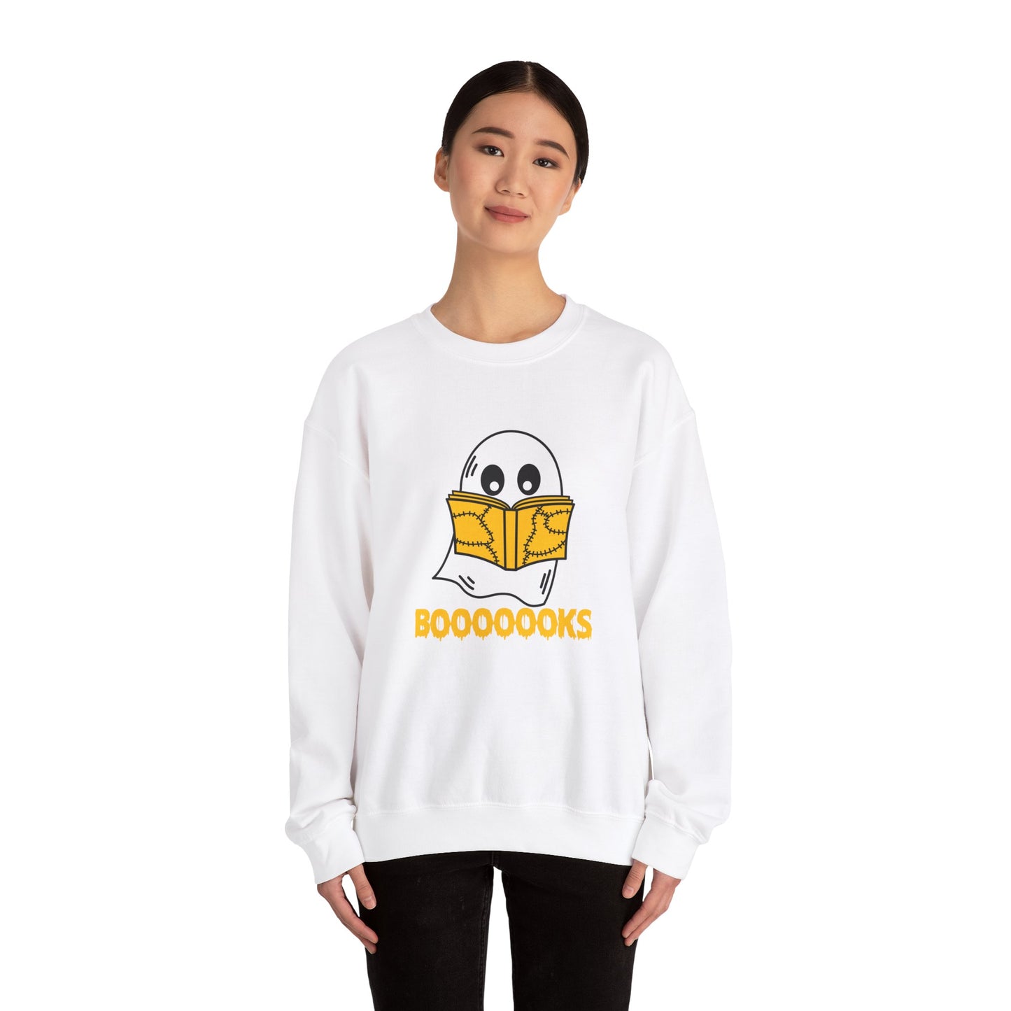 Ghost Reading A Book Sweatshirt Bookish Halloween Sweater Librarian Sweatshirt Funny Reading Sweater Librarian Sweatshirt Teacher Crewneck