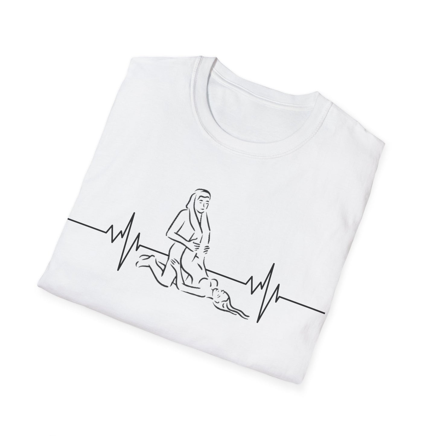 Unisex Heartbeat Kama Sutra T Shirt, Favorite Sexual Pose No.28,Erotic Sexual Desire Couples Gift,Naughty Kinky Adult T-shirt