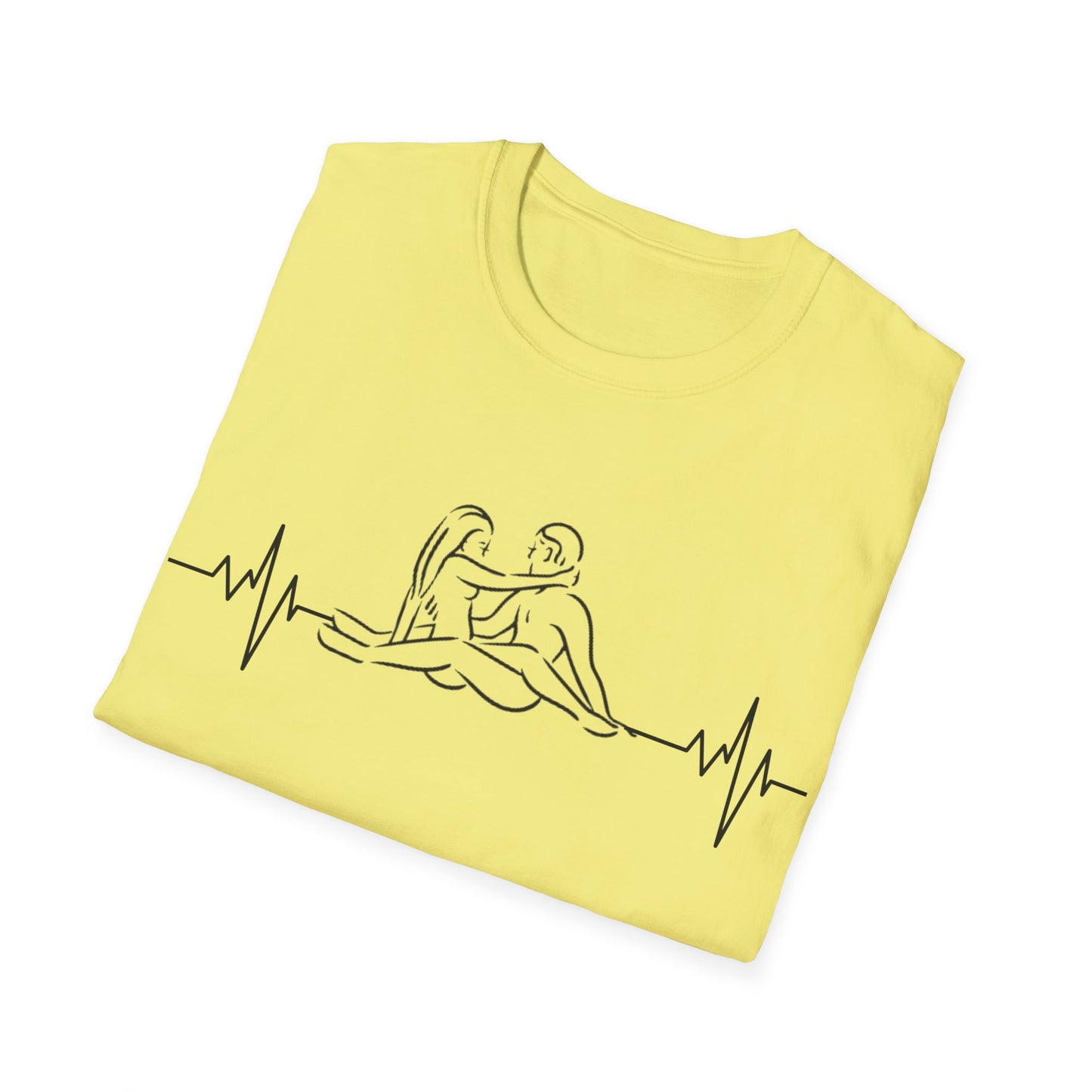 Unisex Heartbeat Kama Sutra T Shirt, Favorite Sexual Pose No.13,Erotic Sexual Desire Couples Gift,Naughty Kinky Adult T-shirt