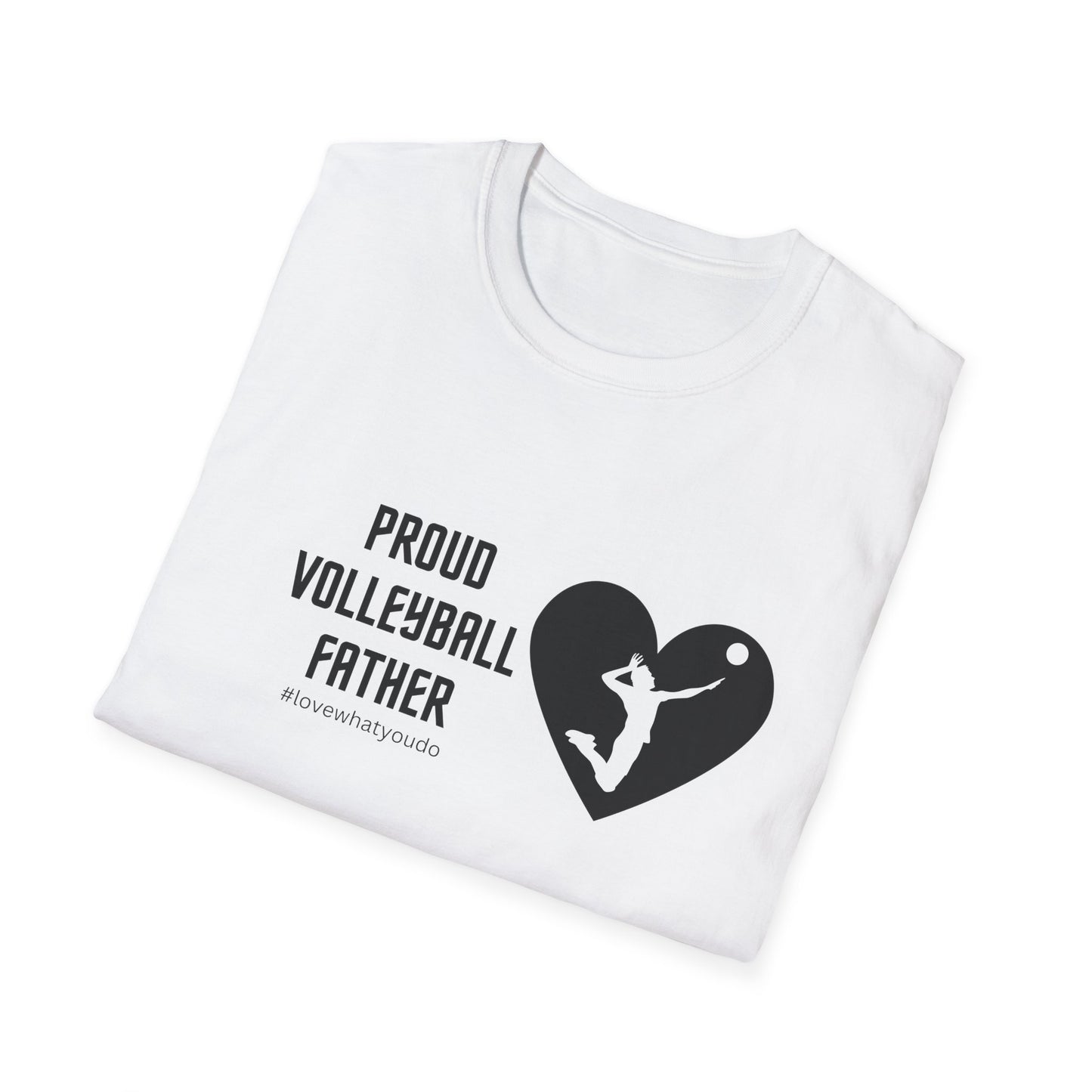 Dad's Profession T-shirt, "Proud Volleyball Father",Father's Day Gift,Unique Men's Apparel,Novelty Love Appreciation Tee