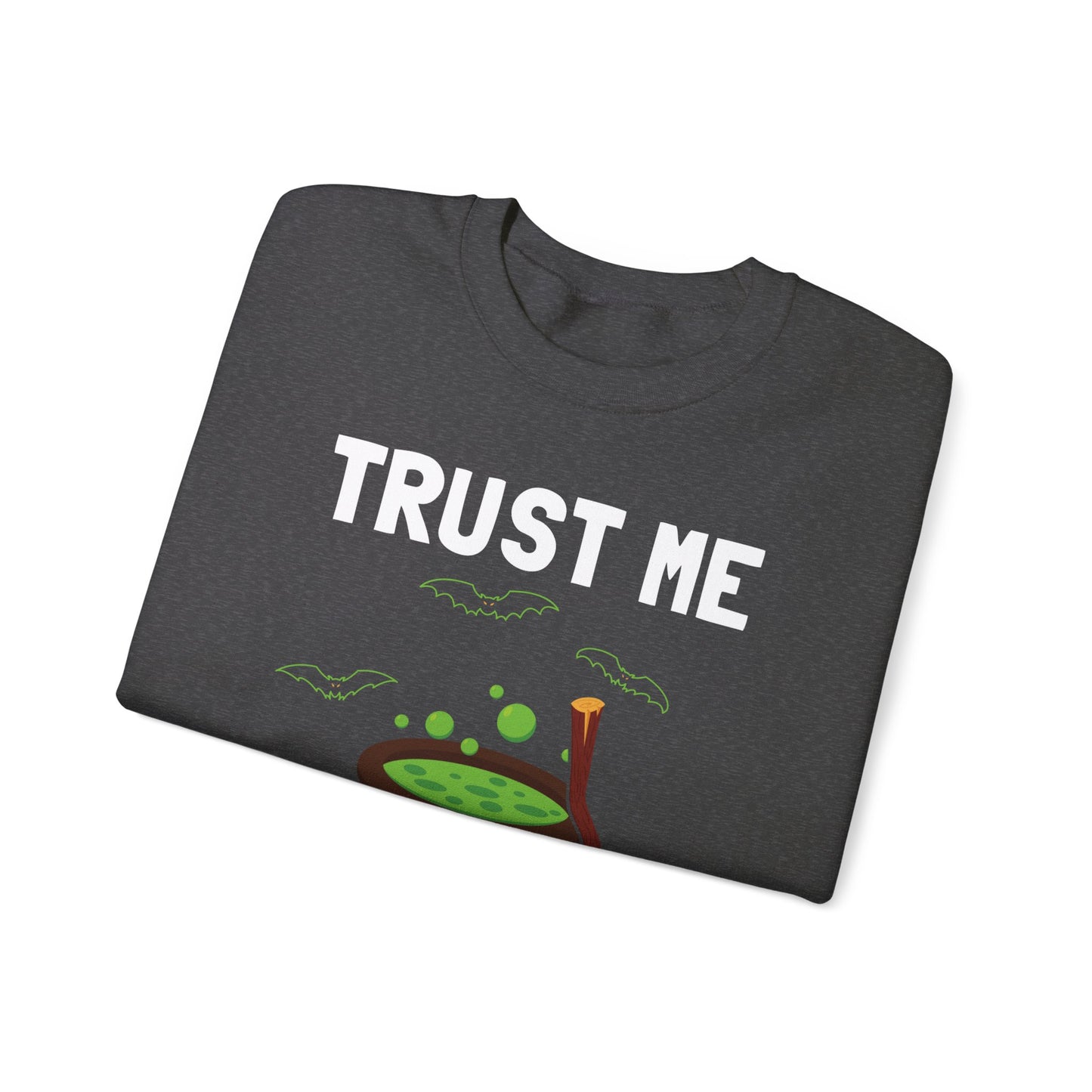 Trust Me It's Organic Sweatshirt Funny Halloween Sweater Cannabis Joke Weed Halloween Apparel Spooky Season Crewneck Punny Halloween Pot