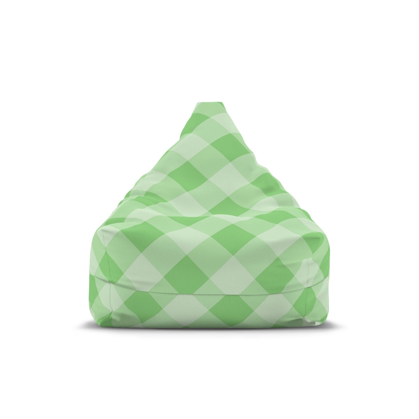 Funky Green Checkered Bean Bag Chair Cover Retro Green Aesthetic Home Decor Whimsy Teens Dorm Beanbag Bedroom Living Room Patio Games Room