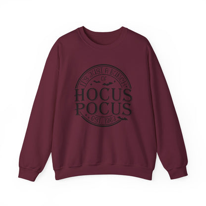 It's Just A Bunch Of Hocus Pocus Sweatshirt Funny Halloween Sweater Retro Halloween Sweatshirt Est 1963 Hocus Pocus Sweater Sanderson Sister