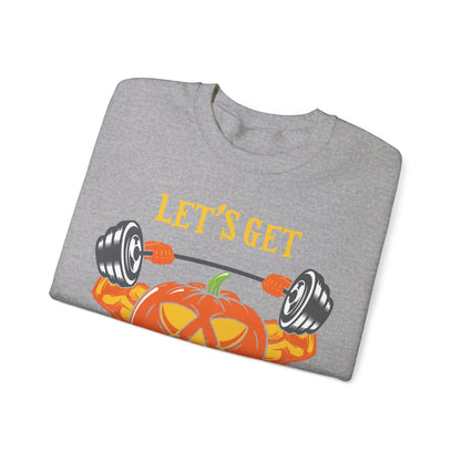 Let's Get Hallow-Ripped Gym Sweatshirt Funny Halloween Sweater Fitness Halloween Sweatshirt Boyfriend Gym Husband Halloween Pumpkin Sweater