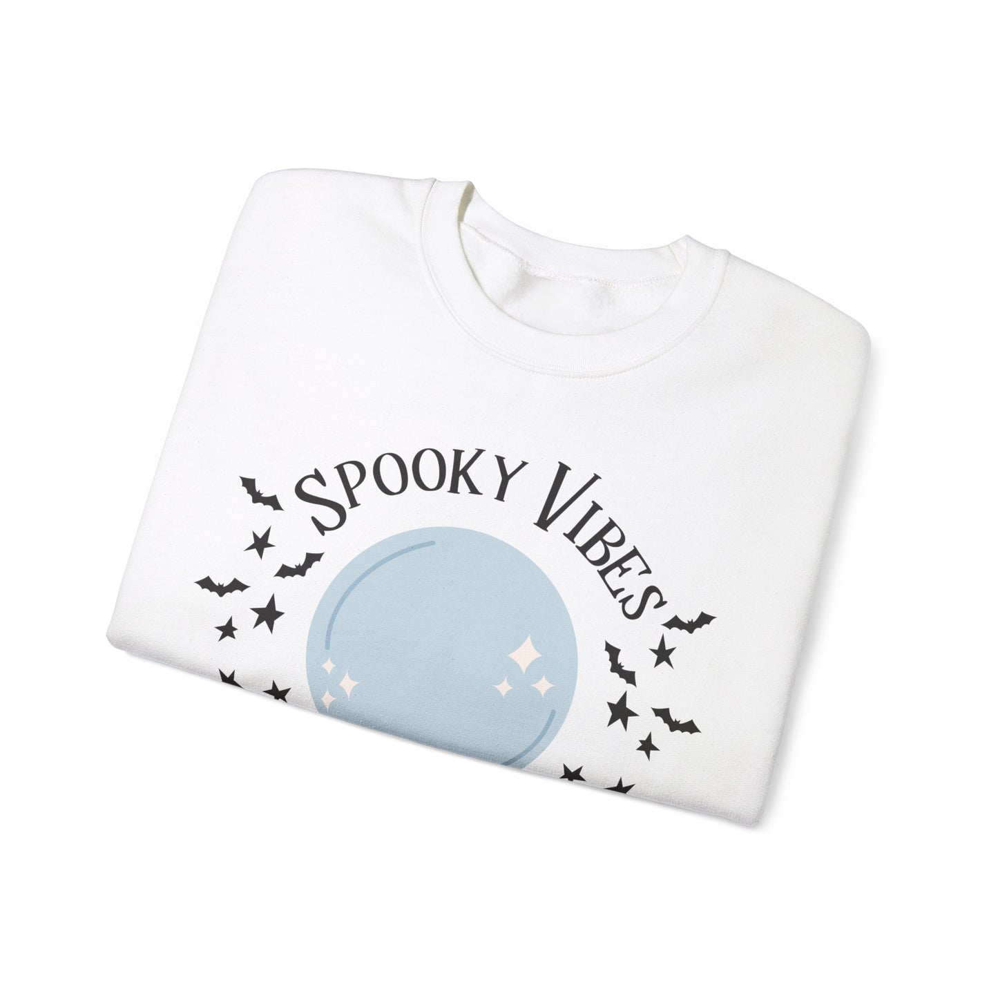 Spooky Vibes Sweatshirt Witches Sweater Crystal Ball Halloween Sweatshirt Witch Vibes Hocus Pocus Sweat Spooky Season Apparel Fall Autumn