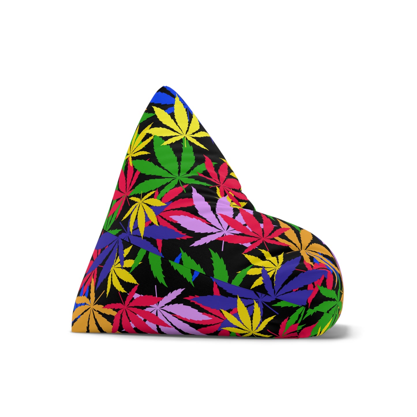 Weed Cannabis Gaming Bean Bag Chair Cover Colorful Home Decor Marijuana Pot Leaves Games Beanbag Living Room Gift Adults Bedroom Man Cave