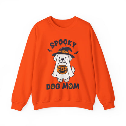 Spooky Dog Mom Sweatshirt Halloween Ghost Dog Sweater Women Dog Lover Pullover Cute Dog Mom Gift Trick or Treat Dog Mom Halloween Sweatshirt