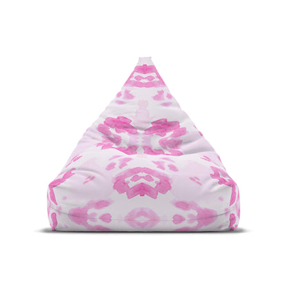 Funky Hippie Groovy Rorschach Test Design Bean Bag Chair Cover Pink Home Decor Aesthetic Gift Teen Girls Bedroom Gift Furniture Gaming Chair