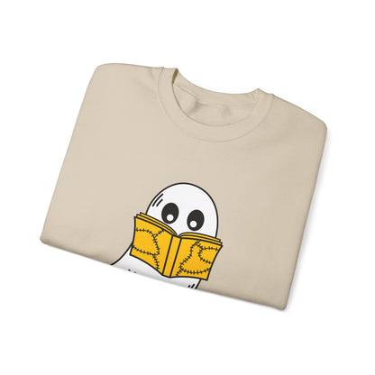 Ghost Reading A Book Sweatshirt Bookish Halloween Sweater Librarian Sweatshirt Funny Reading Sweater Librarian Sweatshirt Teacher Crewneck