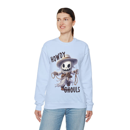 Howdy Ghouls Western Halloween Sweatshirt Funny Western Ghost Halloween Sweater Punny Ghost Howdy Ghouls Pullover Sweater Fall Unisex Gift