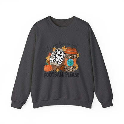 Autumn Leaves And Football Please Sweatshirt Fall Leaves Sweater Fall Football Sweatshirt Fall Vibes Sweater Unisex Fall Shirt Autumn Sweat