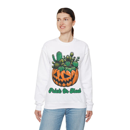 Prick or Treat Sweatshirt Halloween Cactus Succulent Sweater Funny Halloween Unisex Gardener Gift Pullover Sweat Halloween Plant Lover Gift