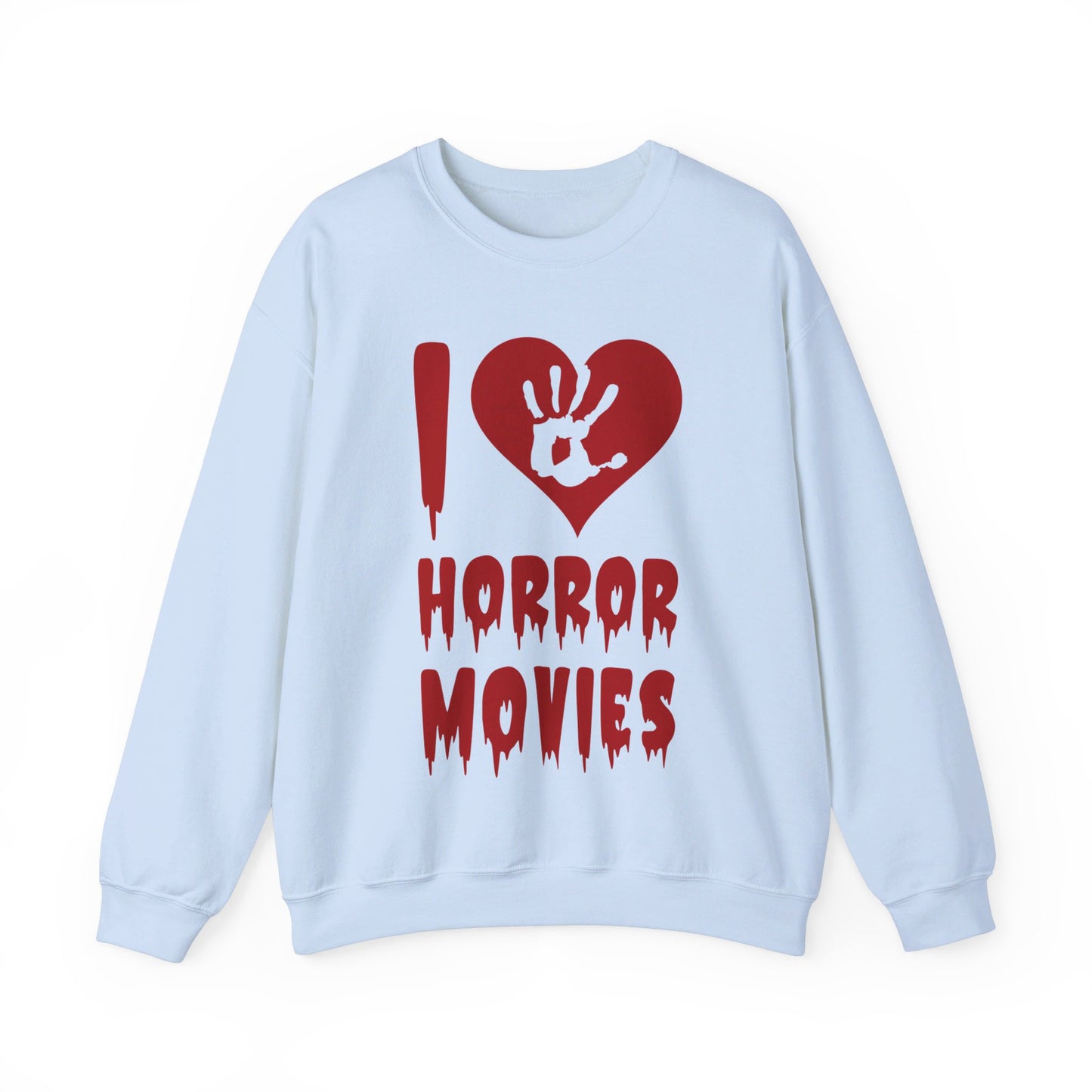 I Love Horror Movies Sweatshirt Horror Movie Addict Sweatshirt Halloween Horror Fan Club Sweatshirt Horror Club Movie Fanatic Halloween Gift