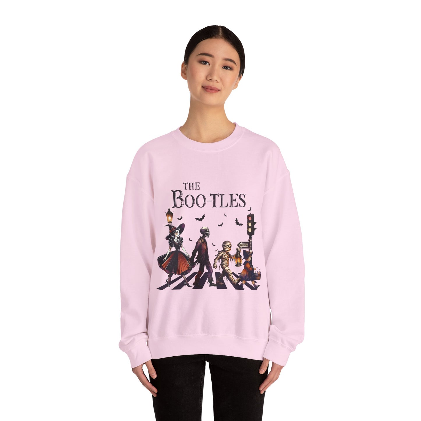 The Boo-tles Sweatshirt Funny Halloween Sweater Spooky Season Pullover Vampire Witch Monsters Sweater Boo Music Sweatshirt Retro Halloween