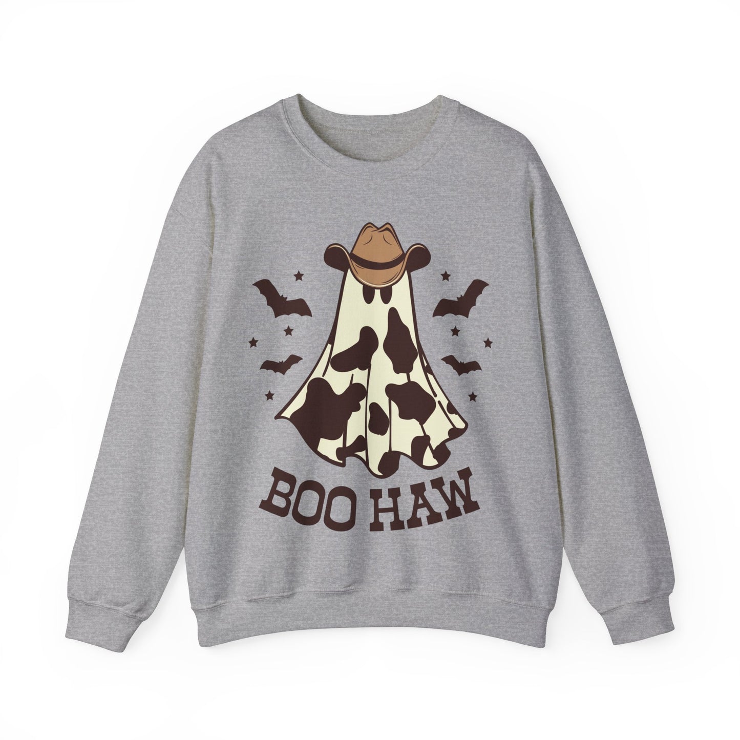 Boo Haw Halloween Sweatshirt Western Halloween Sweater Retro Halloween Sweat Country Cowgirl Halloween Apparel Cowboy Vintage Ghost Crewneck