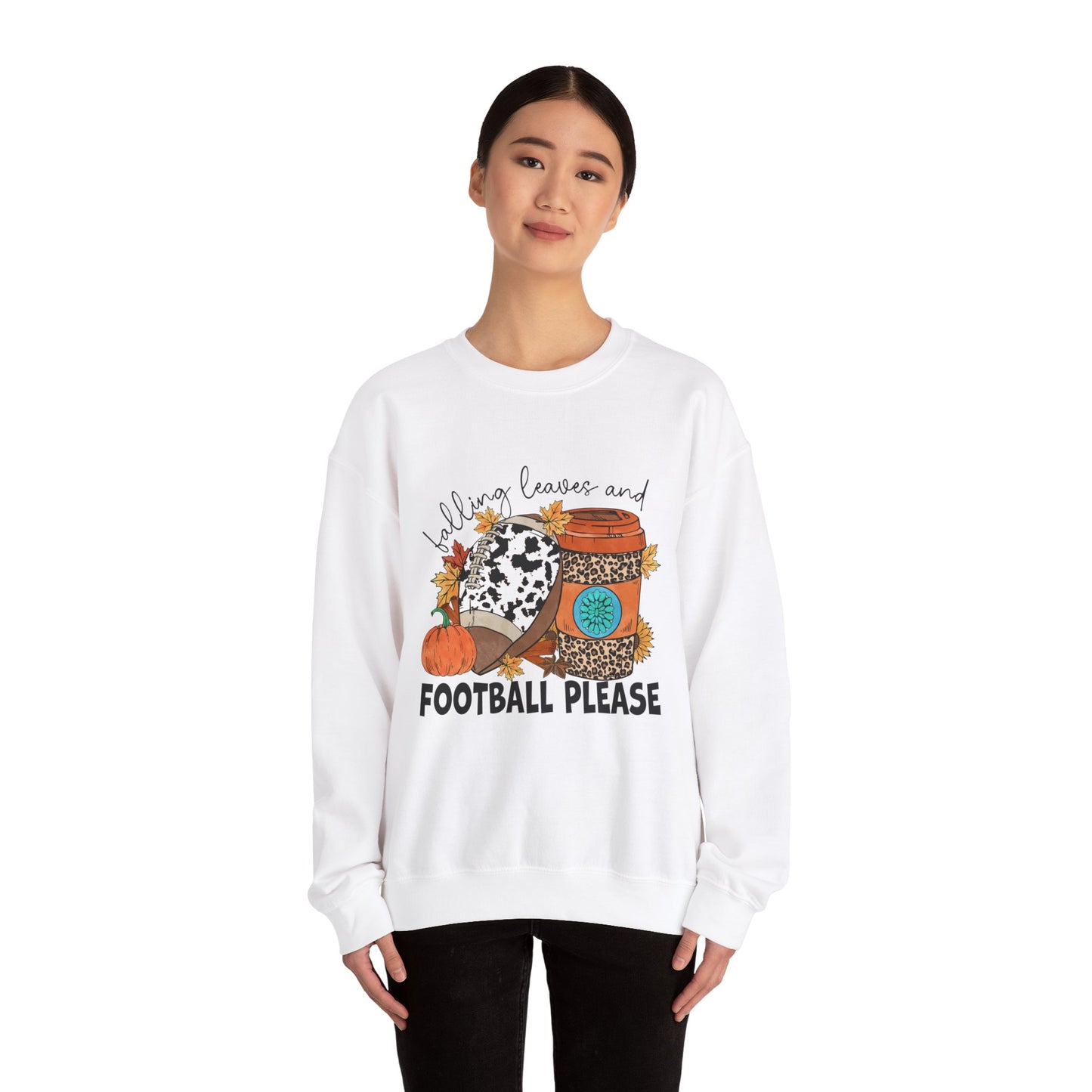 Autumn Leaves And Football Please Sweatshirt Fall Leaves Sweater Fall Football Sweatshirt Fall Vibes Sweater Unisex Fall Shirt Autumn Sweat