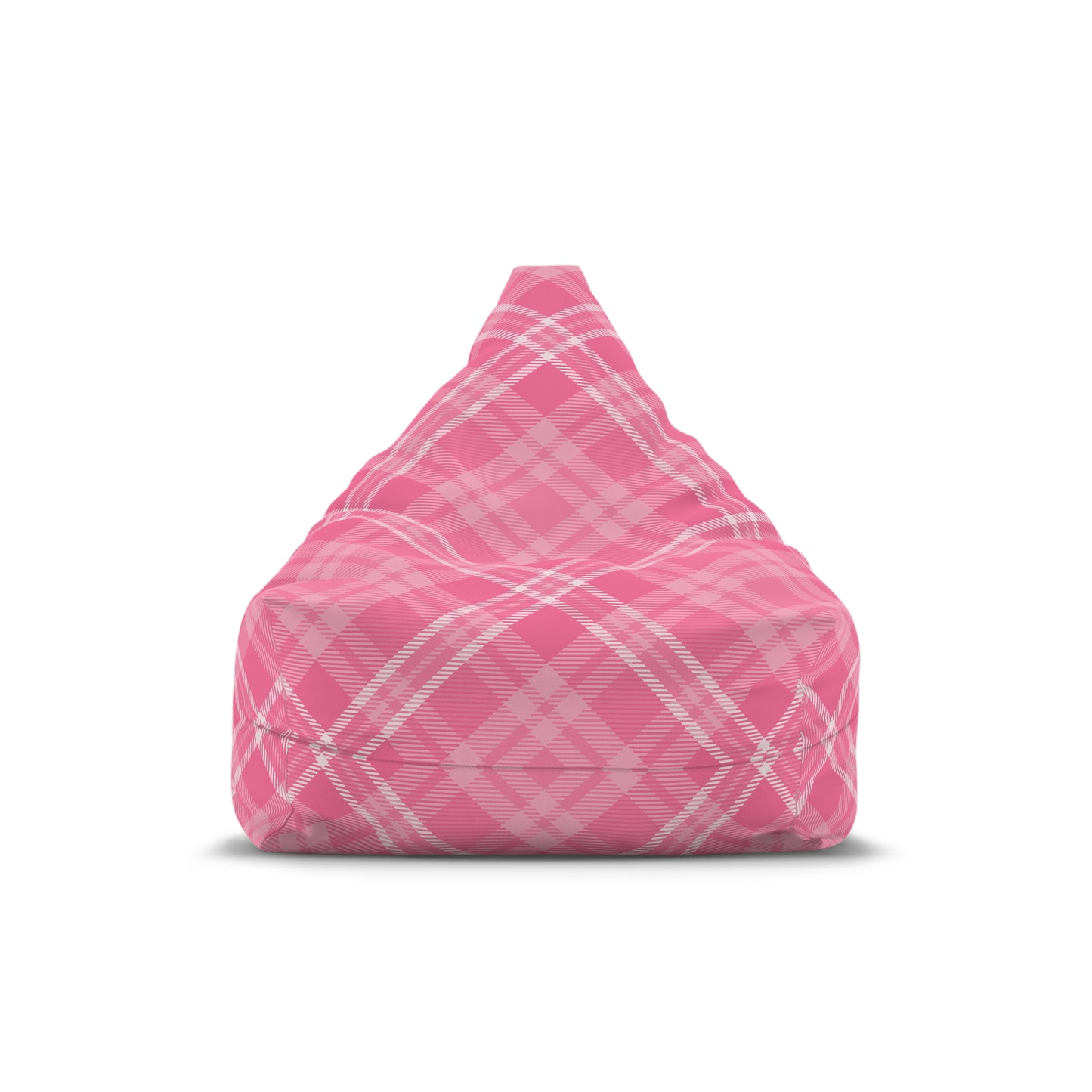 Tartan Bean Bag Chair Cover Pink Aesthetic Home Decor Scottish Cross-checkered Beanbag Teens Dorm Bedroom Living Room Games Room Patio Gift