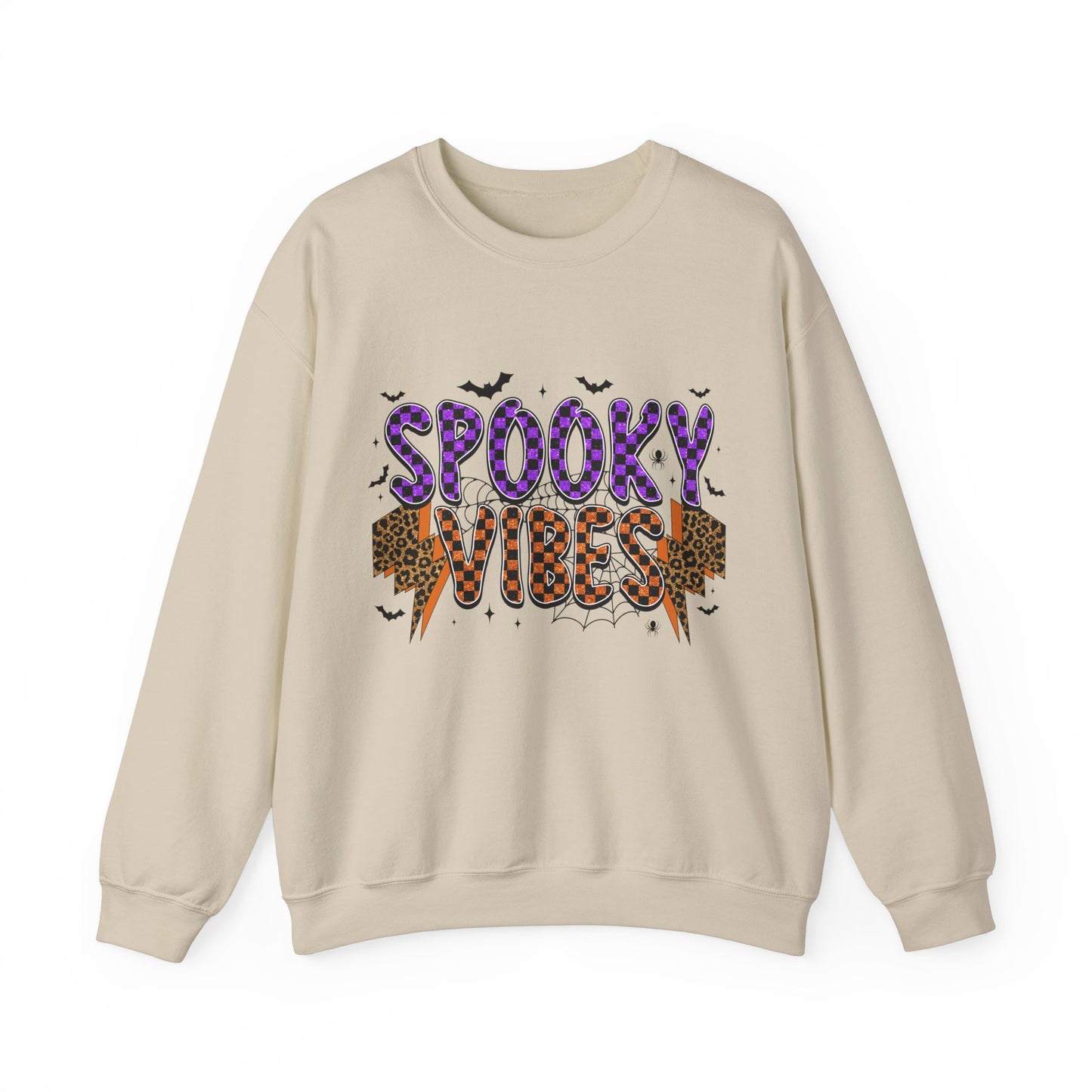 Spooky Vibes Sweatshirt Retro Halloween Sweater Halloween Vintage Sweatshirt Spooky Season Halloween Apparel Fall Crewneck Groovy Halloween