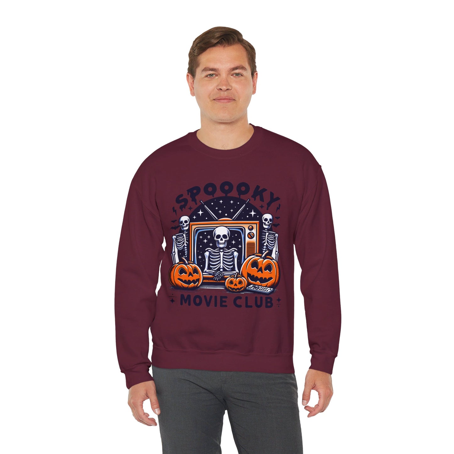 Spooky Movie Club Sweatshirt Spooky Season Sweater Horror Movie Addict Sweatshirt Halloween Sweater Horror Movie Fan Club Gift Scary Movie