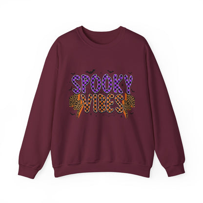 Spooky Vibes Sweatshirt Retro Halloween Sweater Halloween Vintage Sweatshirt Spooky Season Halloween Apparel Fall Crewneck Groovy Halloween