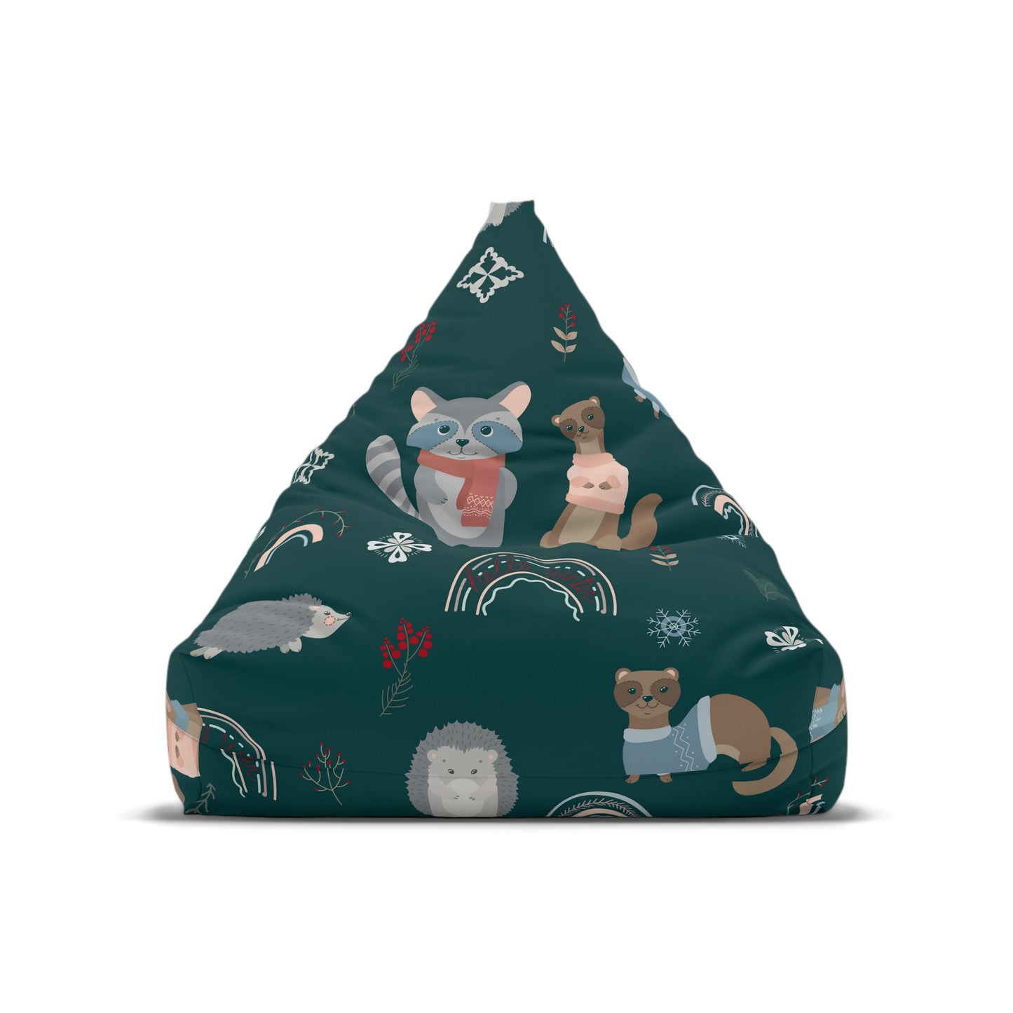 Raccoon Ferret Hedgehog Bean Bag Chair Cover Playroom Beanbag Living Room Home Aesthetic Decor Teens Dorm Bedroom Boys Girls Games Room Gift