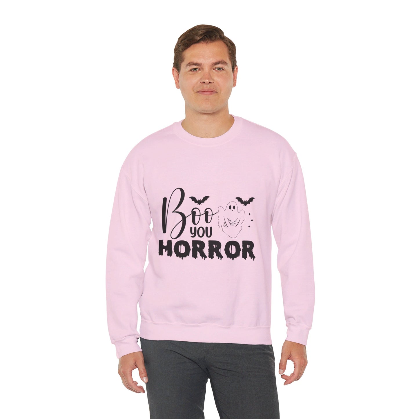 Boo You Horror Sweatshirt Funny Halloween Sweater Spooky Season Sweatshirt Horror Movie Halloween Outfit Funny Ghost Pullover Crewneck Sweat