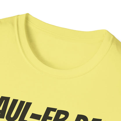 Funny Rugby Dad's Mens Softstyle T-shirt, "Maul-er Dad", Father's Day Gift, Humorous Unique Novelty Apparel Tee Present