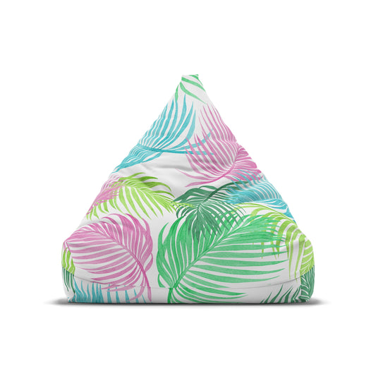 Tropical Leaves Bean Bag Chair Cover Colorful Nature Home Decor Gift Plant Mom Aesthetic Gift New Home Gift Outdoor Patio Porch Furniture