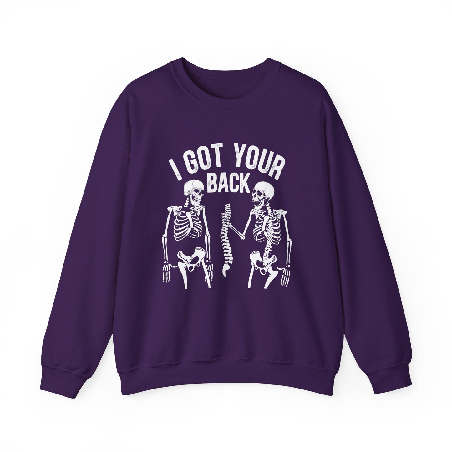 I Got Your Back Skeleton Sweatshirt Funny Halloween Sweater Skeleton Sweat Spooky Season Halloween Party Outfit Fall Crewneck Funny Skeleton