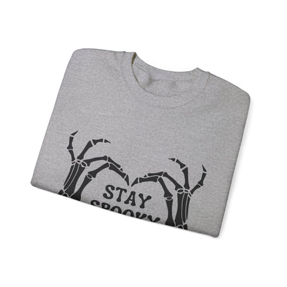 Stay Spooky Sweatshirt Skeleton Sweater Funny Halloween Sweatshirt Spooky Skeleton Hands Halloween Sweater Spooky Season Apparel Retro Fall